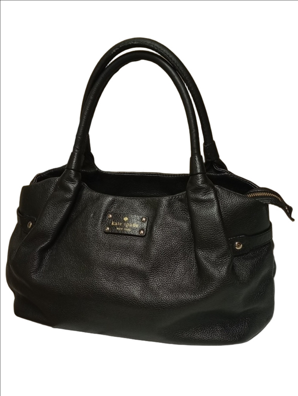 🖤 KATE SPADE BLACK LEATHER SHOULDER BAG WITH GOLD HARDWARE
